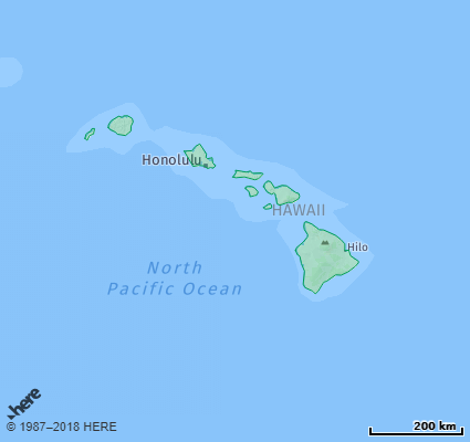 Map showing the ZIP Codes in the State of Hawaii