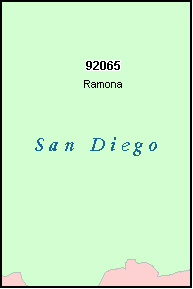 SAN DIEGO California, CA ZIP Code Map Downloads