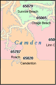 county camden code zip mo map missouri codes