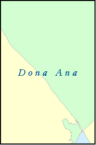 DONA ANA County, New Mexico Digital ZIP Code Map