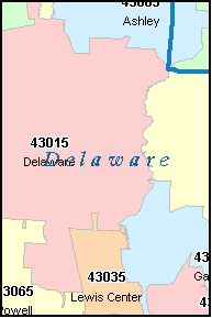 zip delaware code map county ohio oh codes