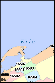 Erie Pa Zip Code And County