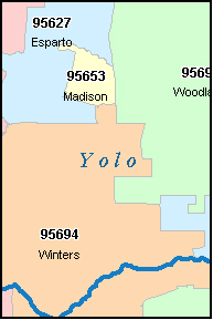 Yolo County Map With Cities