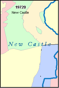 zip code for new castle de