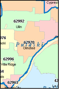 Pulaski County Virginia Digital Zip Code Map - Bank2home.com