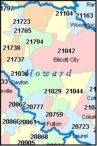 Zip Code Map Harford County Md United States Map