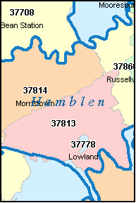 West Tn Zip Code Map - United States Map