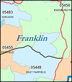 Vermont ZIP Code Map Including County Maps   Zip Code Map Vermont 