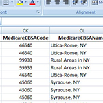 New Medicare CBSA Data in ZIP Code Database